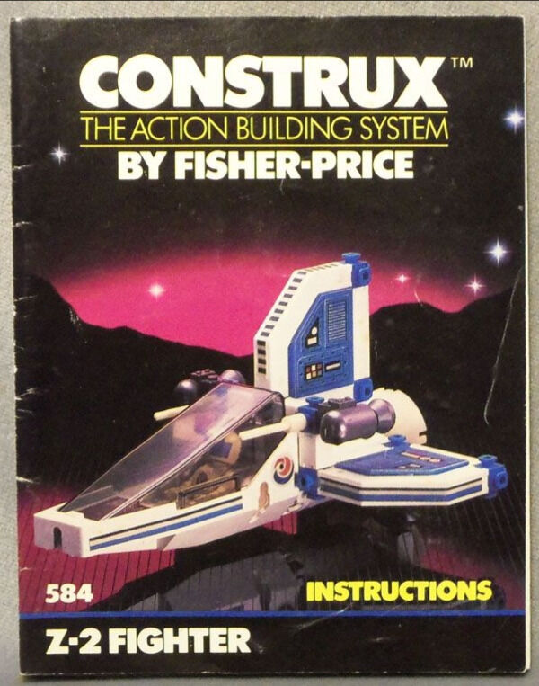 80s nostalgia pics - construx - Tm Construx The Action Building System By FisherPrice 584 Instructions Z2 Fighter