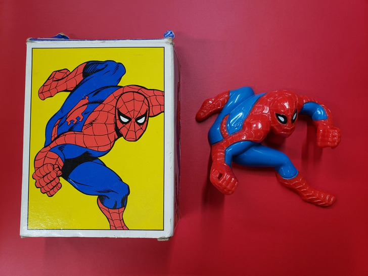 “This Spider-Man toothbrush holder I found”