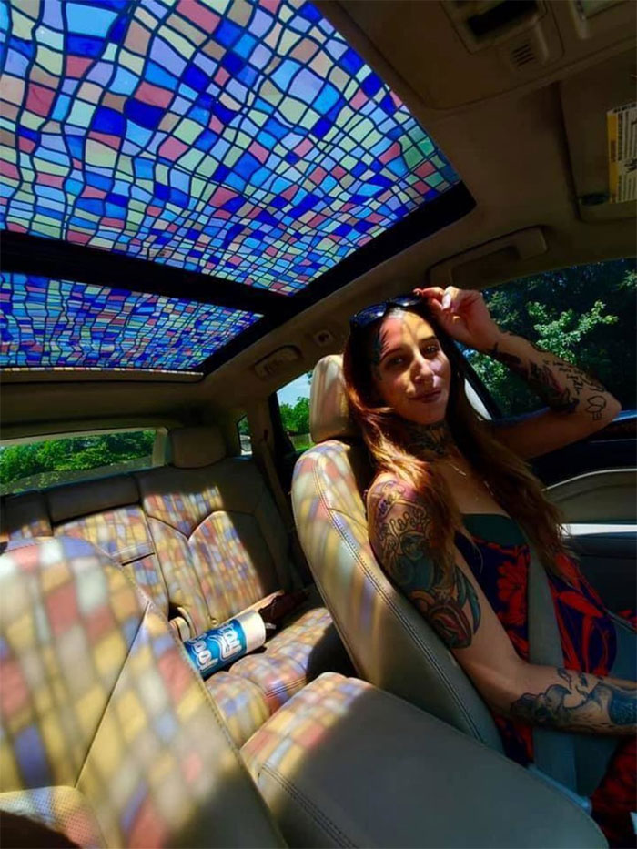 Thanks I hate it - stained glass sunroof - 00