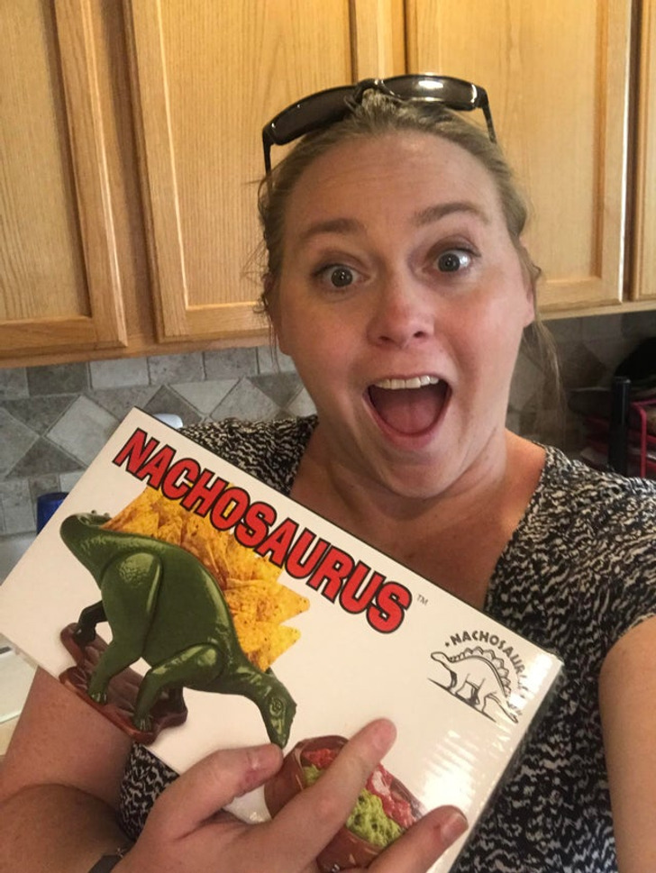 “I am so stoked about my nachosaurus!”