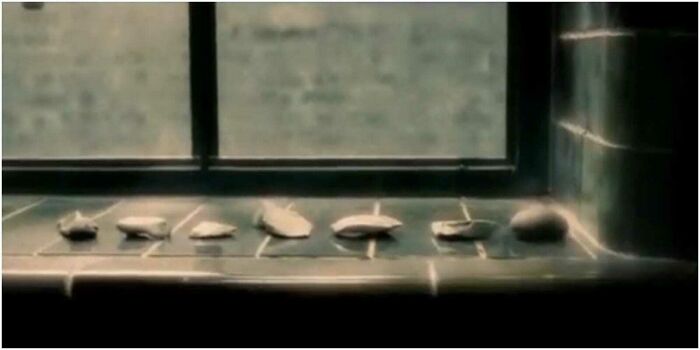 movie facts and details - In Harry Potter And The Half-Blood Prince (2009), Child Tom Riddle Has 7 Rocks On The Windowsill In His Bedroom, Foreshadowing The 7 Horcruxes