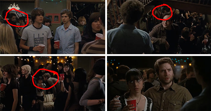 movie facts and details - In Scott Pilgrim vs. The World (2010), You Can See Stephen And Julie Getting Back Together In The Background At Julie's Party