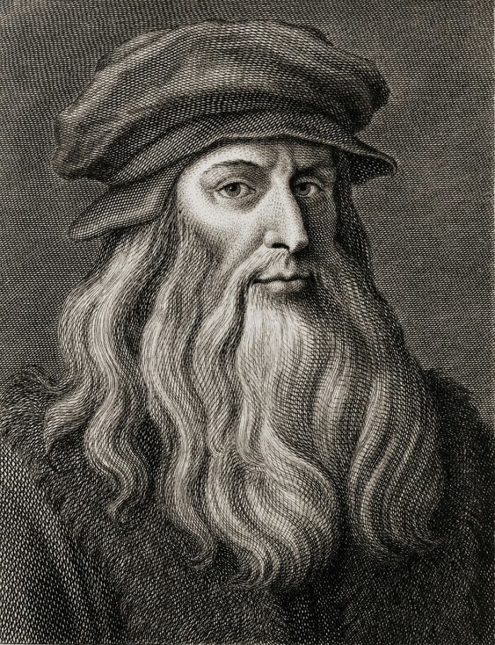 Leonardo Da Vinci saved 13,000+ pages of notes and drawings on anatomy, physiology, engineering, mechanics, geometry, mathematics, bird flight, flying machines, botany, proportions, topology, weaponry, musical instruments, art, and more, all in mirrored shorthand written from right to left.