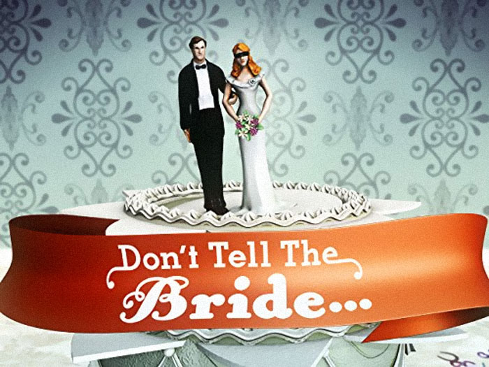 An acquaintance of mine was filming for Don't tell the Bride. The show pulled out when they refused to cooperate. The husband to be had all these ideas his wife would love but the production crew said it had to be a 50 Shades of Grey theme wedding. It was popular at the time and she worked in the sexual wellbeing industry. He said no so they found another couple to cooperate with their insane ideas.
