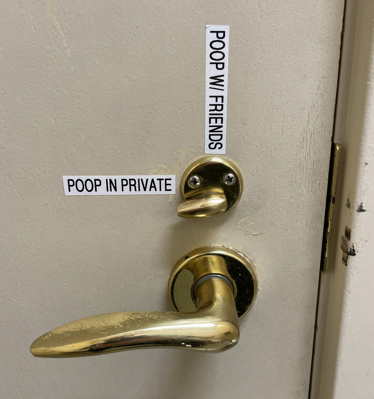 “Our facility manager solved all of our confusion with the bathroom lock.”