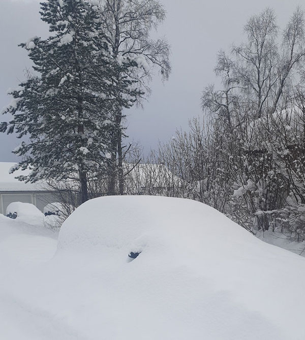 This is my car. I live in northern Norway.