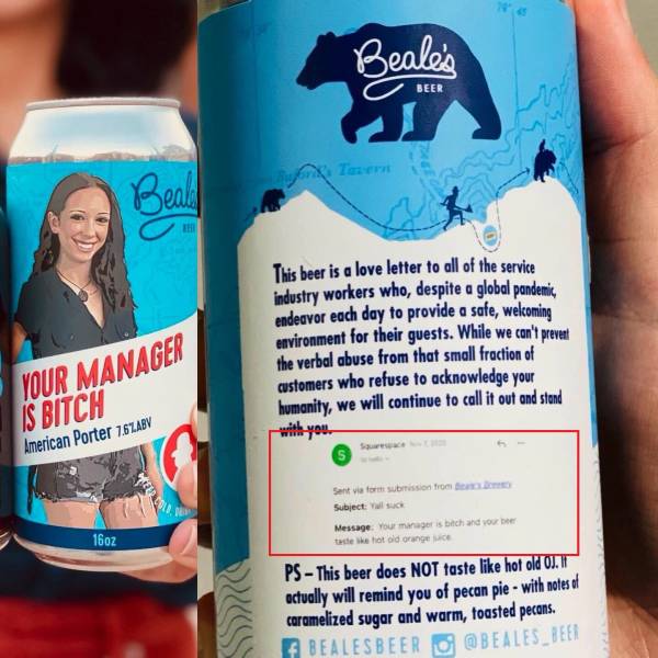 "A brewery near me decided to name their newest beer after a recent email they received"