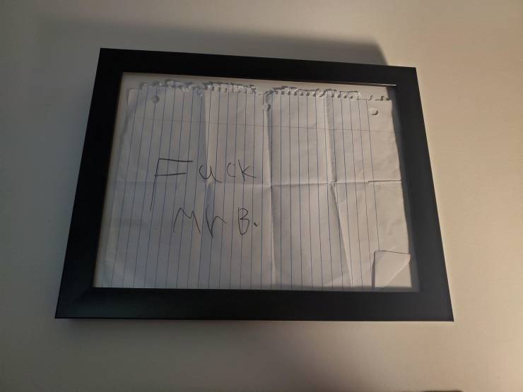 "Confiscated this note from one of my students."