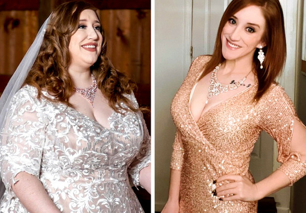 before and after transfomations -gown