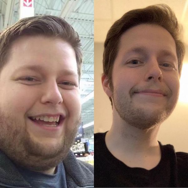 before and after transfomations -beard