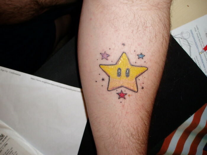 cheaters - wrongly accused - cute mario tattoo - be