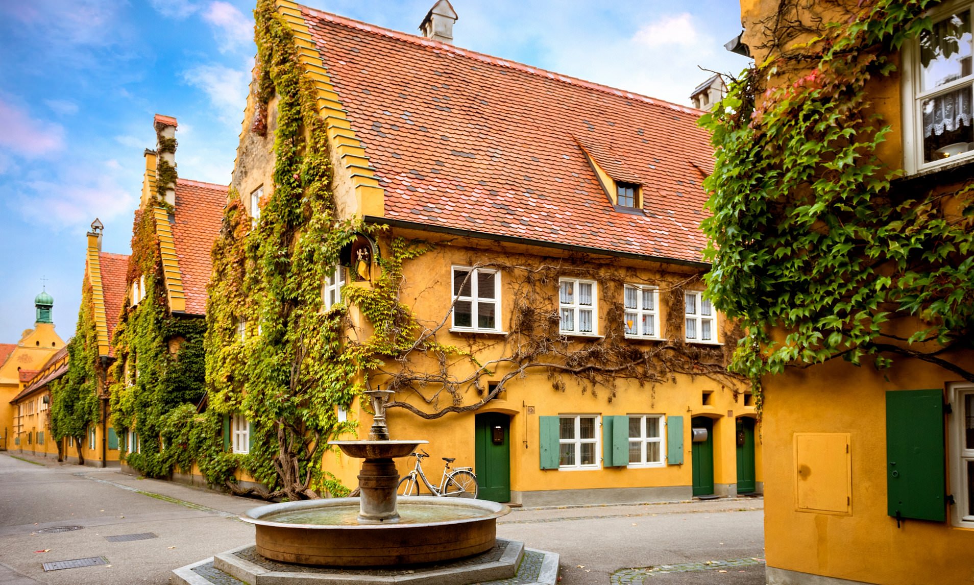 In a German village called Fuggerei the rent hasn’t been raised since 1520, it costs only 88 cents to live there for an entire year.