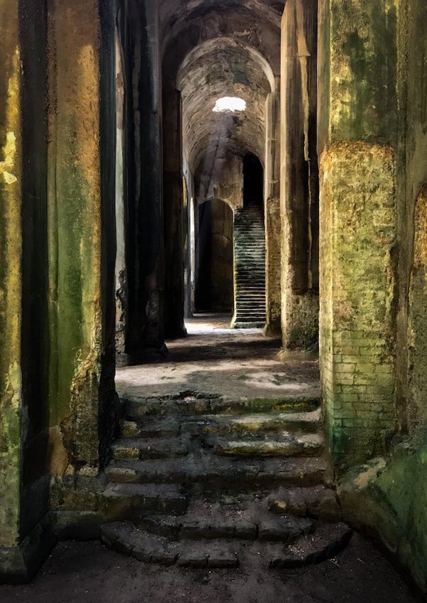 This Roman cistern near Naples, Italy