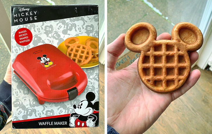 expectations vs reality - waffle - Disney Mickey Mouse pero Makes Mickey Shaped Wafflesi Awoh Po Waffle Maker