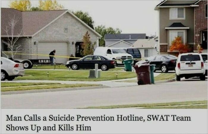 Had one job - amber rose and wiz khalifa - Man Calls a Suicide Prevention Hotline, Swat Team Shows Up and Kills Him