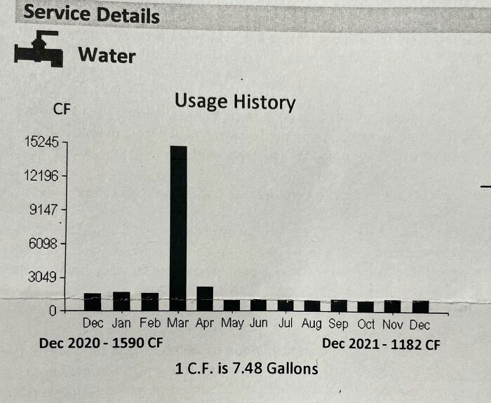 Can You Guess Which Month A Pipe Burst Under My House?