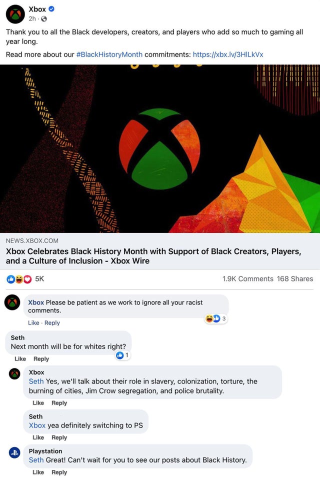 funny comments - Xbox - Xbox 2h. Thank you to all the Black developers, creators, and players who add so much to gaming all year long. Read more about our commitments Vtt News.Xbox.Com Xbox Celebrates Black History Month with Support of Black Creators, Pl
