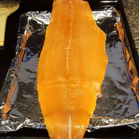 When your salmon won’t fit on any of your kitchen supplies