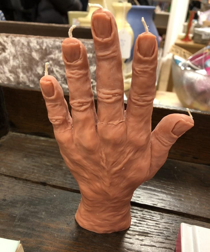 “This hand candle”