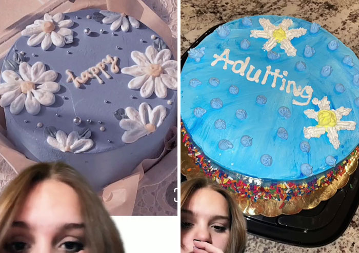 expectations vs reality  - cute round cakes - Adutting happ