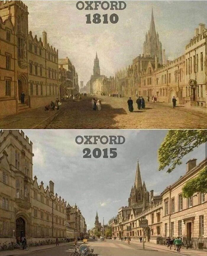 pics from history - high street, oxford - Oxford 1810 Oxford 2015