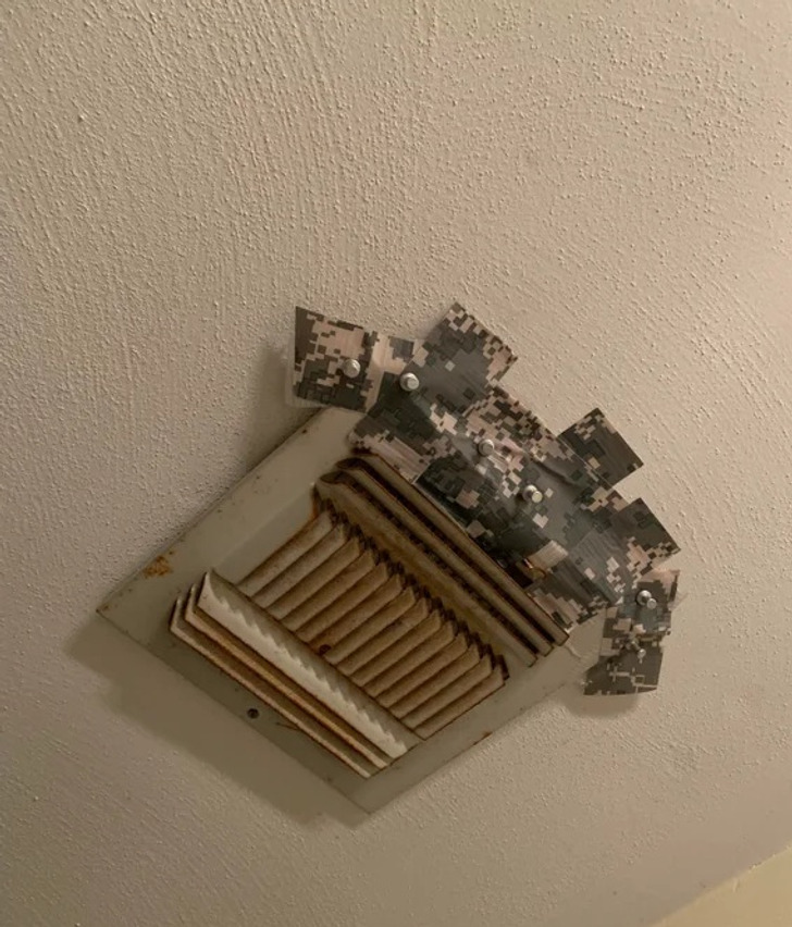 “Was looking at houses this past weekend and found a homeowner camouflaging some issues.”