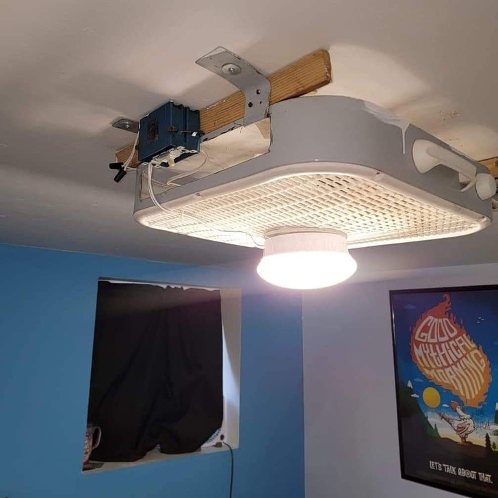 “DIY ceiling fan”