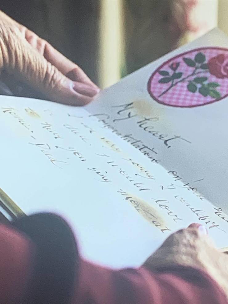 "In Knives Out (2019) you can see burn marks on a letter Linda is reading half way through the movie."