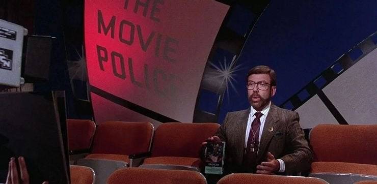 "Gremlins 2: The New Batch (1990) includes a cameo by Entertainment Tonight film critic Leonard Maltin who holds up a copy of the original Gremlins home video and denounces it, just as he had in reality; however, his rant is cut short when gremlins pounce on him."