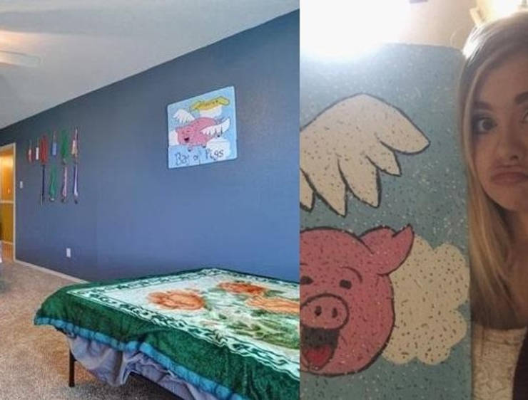 ’’The house my sister is looking at buying has a picture I painted when I was in high school for a history project.’’
