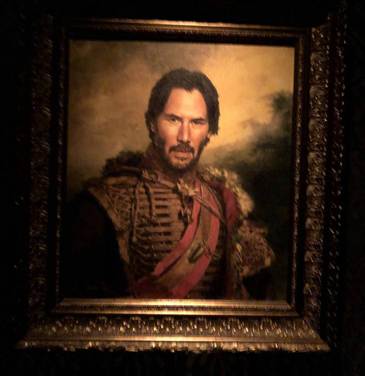 “Went to the bathroom at dinner and saw this glorious man staring at me.”