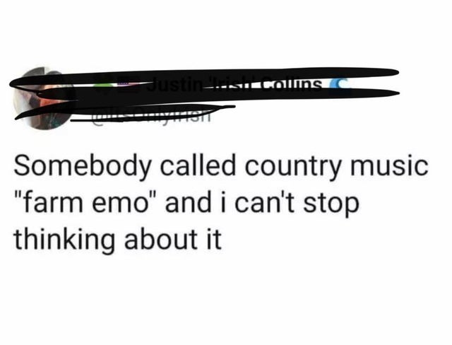 savage comments brutal comebacks - country music is just farm emo