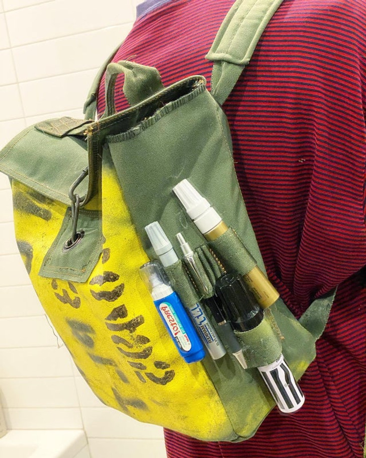 “Made a backpack out of an old milsurp duffel bag!”