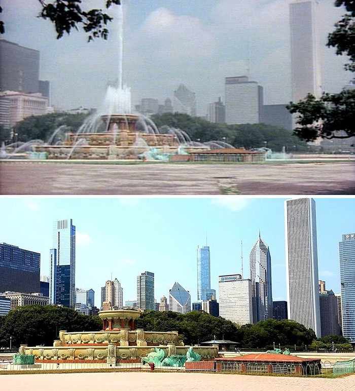 famous movie locations - then and now - grant park