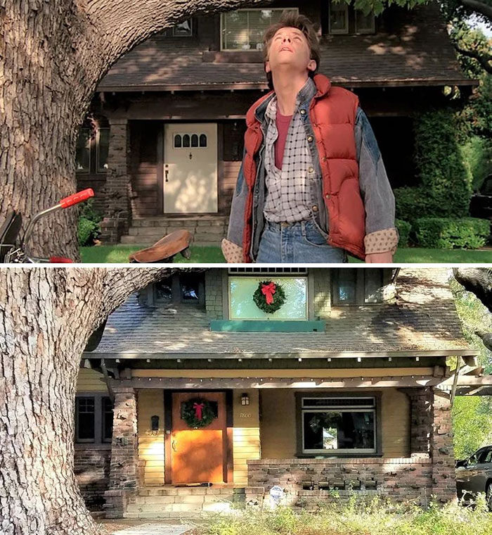 famous movie locations - then and now - house - Di 10