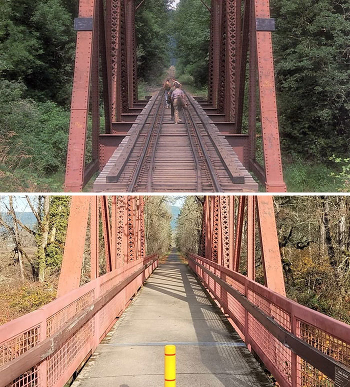 famous movie locations - then and now - stand by me bridge - Xtros fe . 15