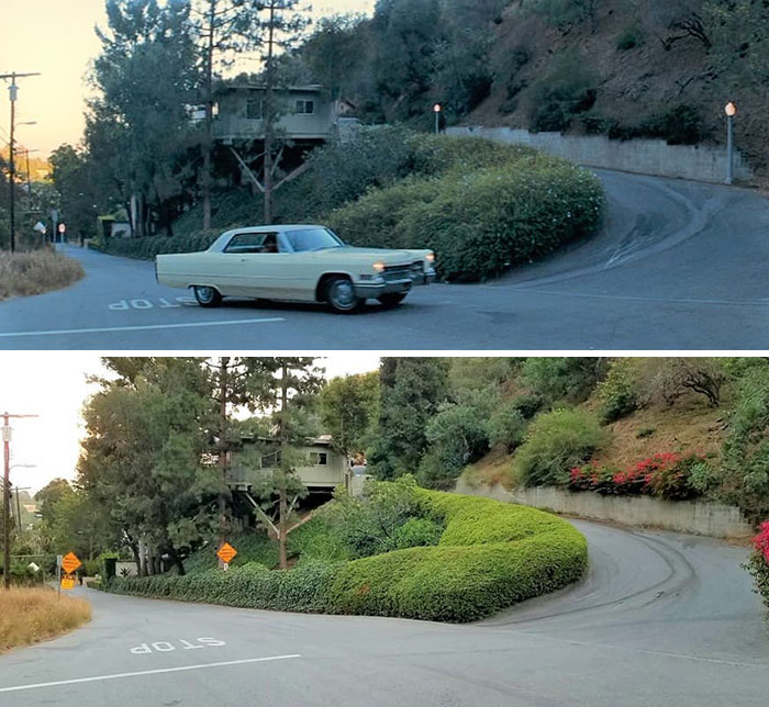 famous movie locations - then and now - asphalt -