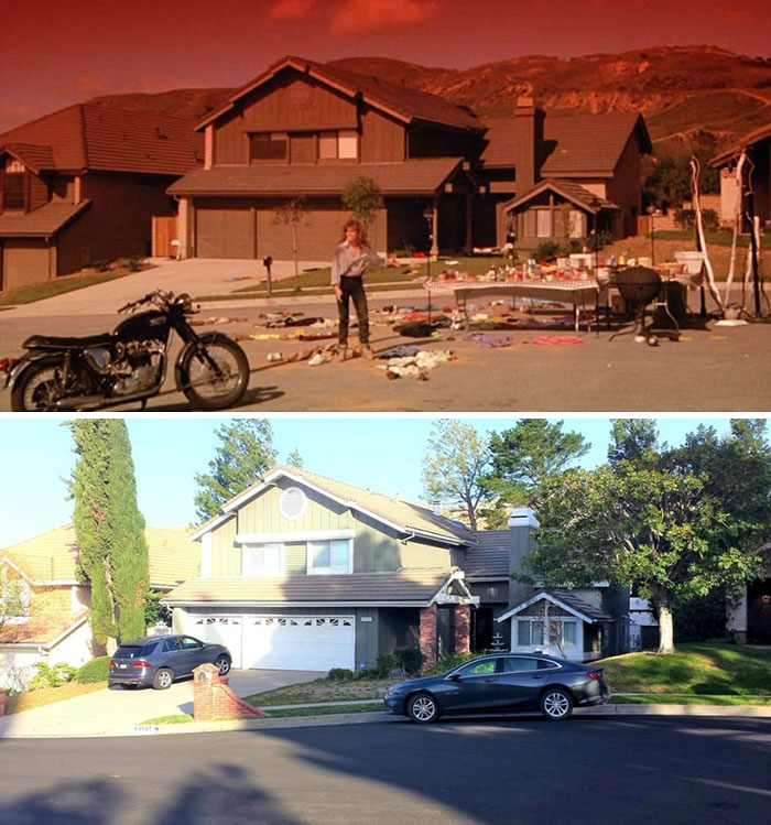 famous movie locations - then and now - house - fft