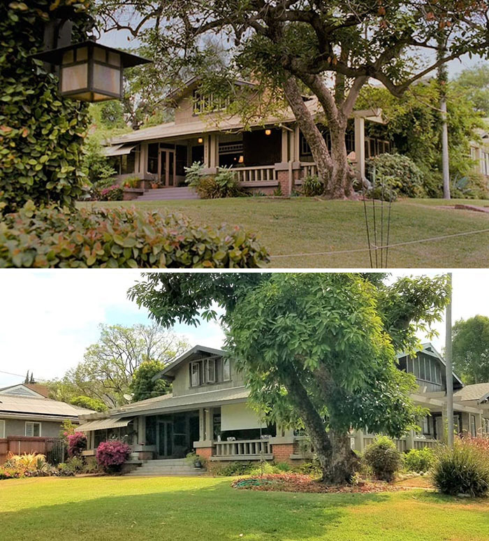 famous movie locations - then and now - house