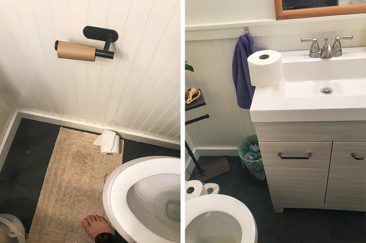 patient people - All the places my wife keeps toilet paper other than the holder