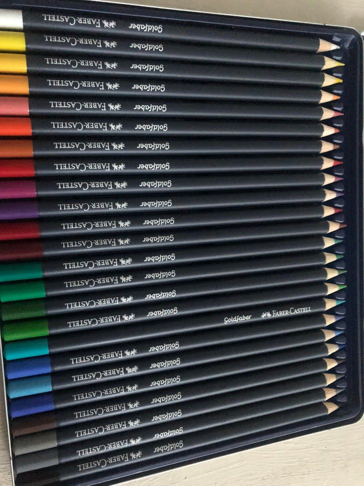 patient people - I got new colored pencils today and saw this pencil’s label