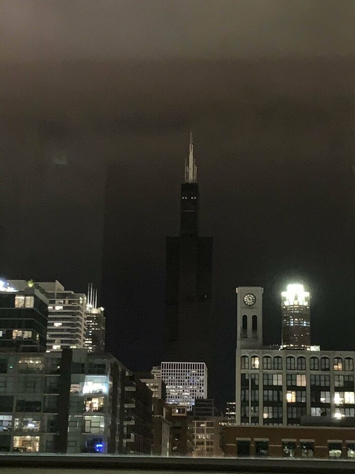 terrifying photos - power went out at sears tower