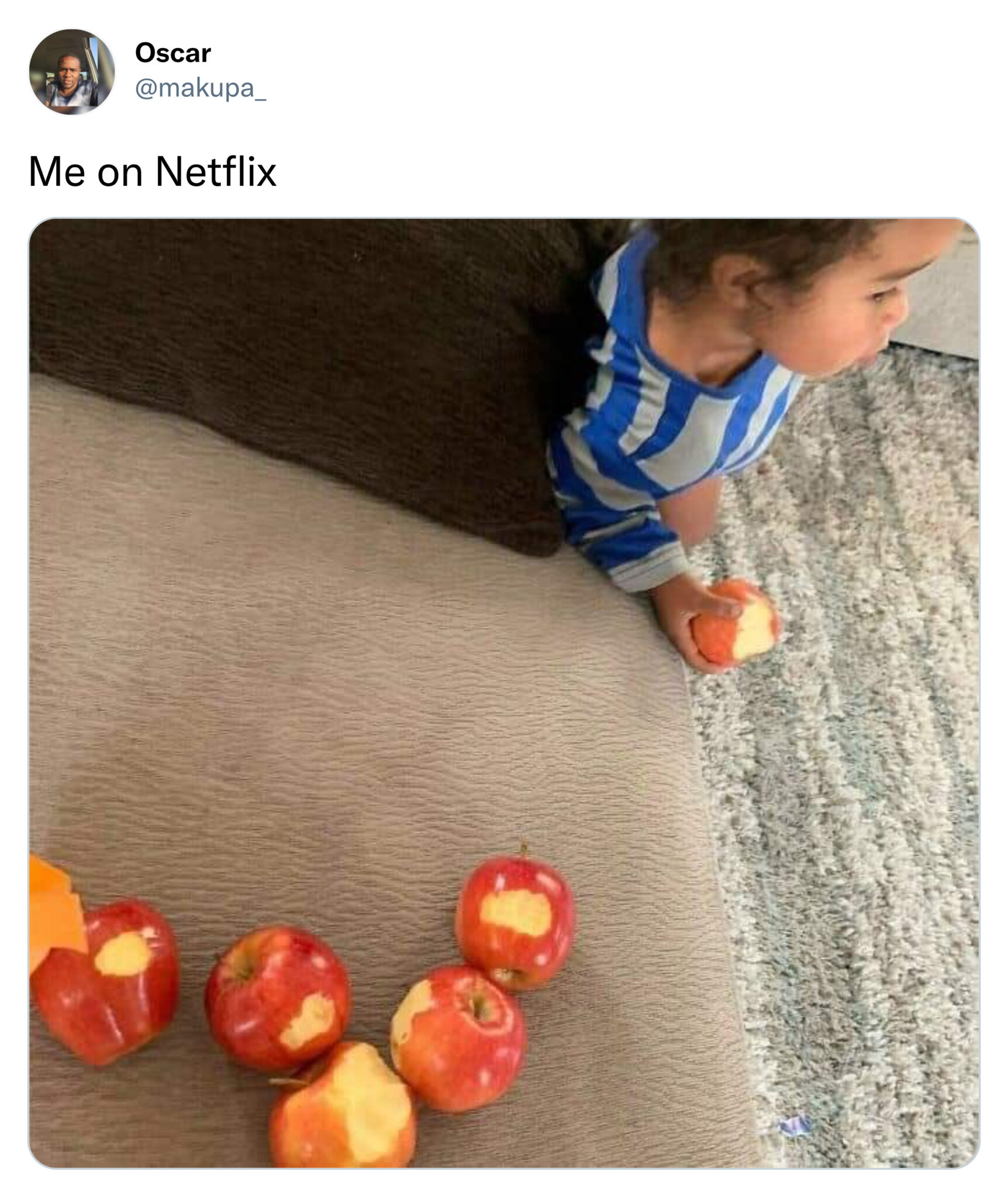tweets of the week - one bite of an apple - Oscar Me on Netflix