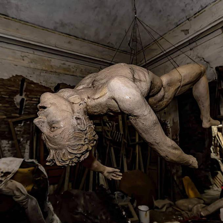 “This statue was found in an abandoned house.”