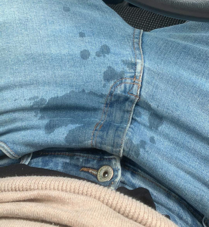 “I was heading to a job interview and accidentally spilled coffee all over me just before the interview.”