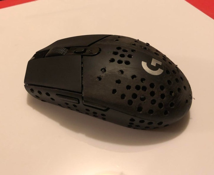 “My friend drilled holes in his mouse to make it lighter so it would give him an ’advantage.’”