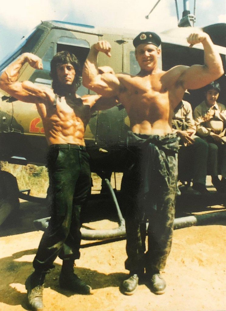 Fascinating Photos - Behind the scenes from Rambo II