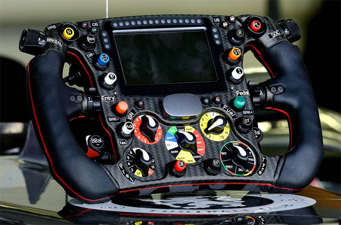 Fascinating Photos - The steering wheel of a Formula-1 Car