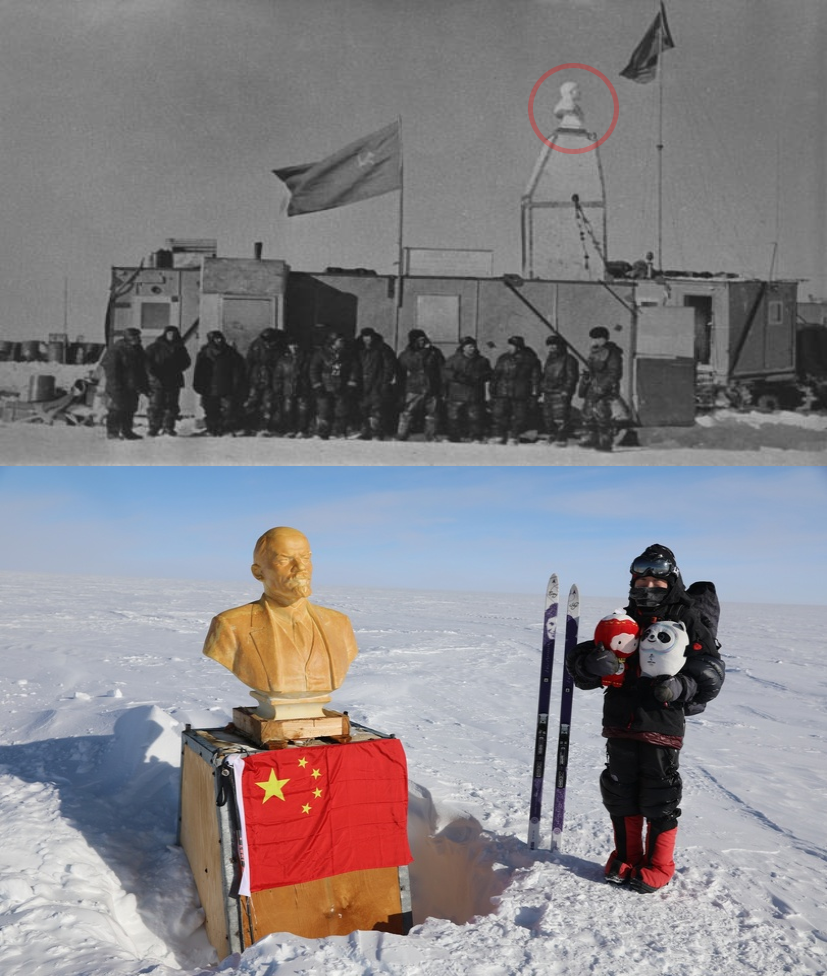 Fascinating Photos - The Soviet research station at the South Pole is almost completely covered with snow 65 years after it was built.