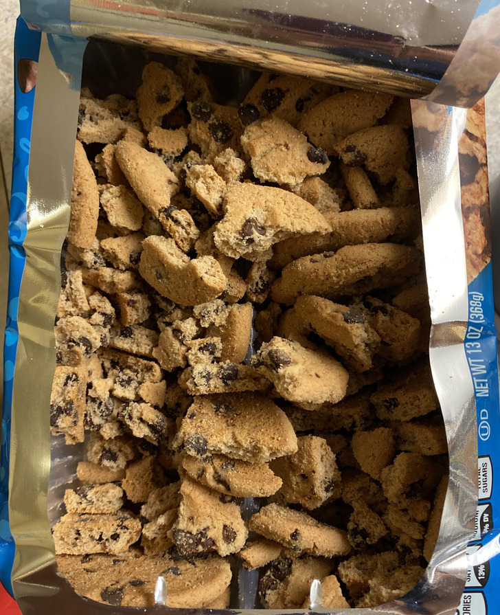 “Was going to dip my cookies in milk but opened the package and saw this.”